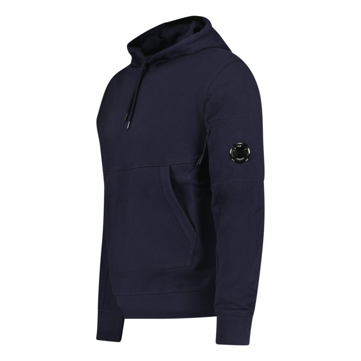 CP Company Lens Diagonal Raised Hooded Fleece Navy - Kick Game