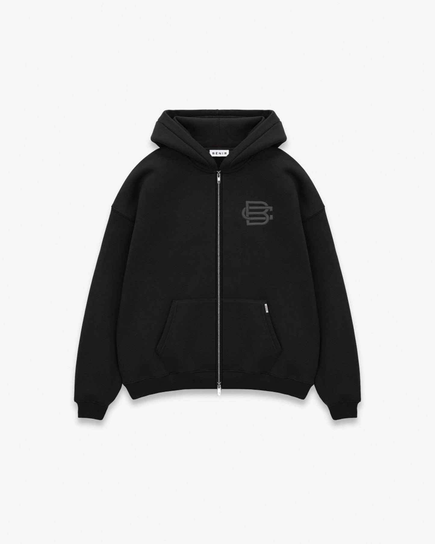 Bénir Club Match Day Zip Hoodie - Matte Black - Kick Game