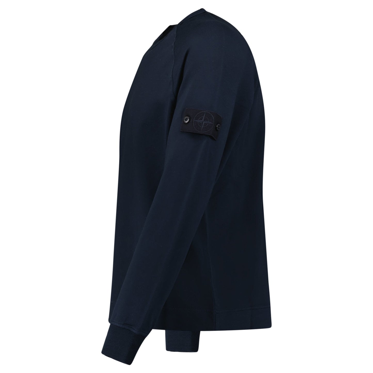 Stone Island Ghost Badge Crewneck Sweatshirt Navy - Kick Game