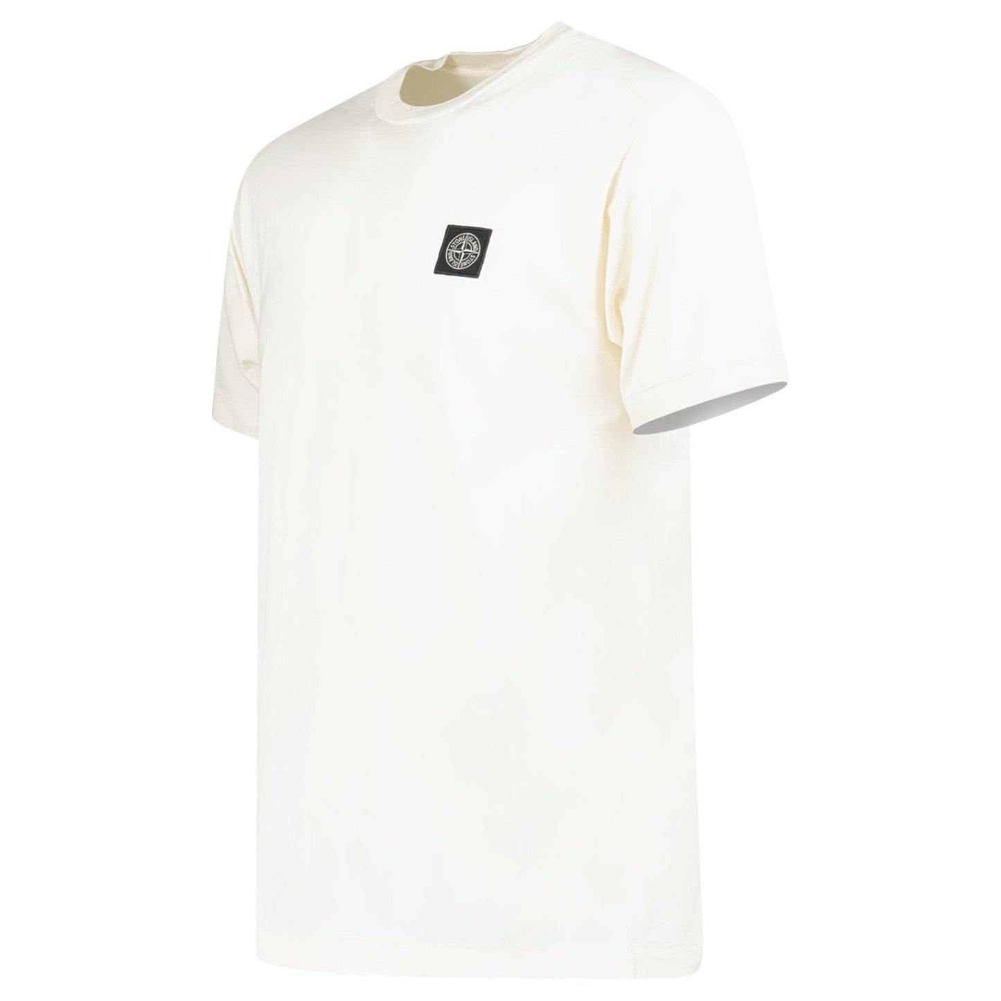 Stone Island Slim-Fit Short-Sleeve T-Shirt With Compass Patch Ivory - Kick Game