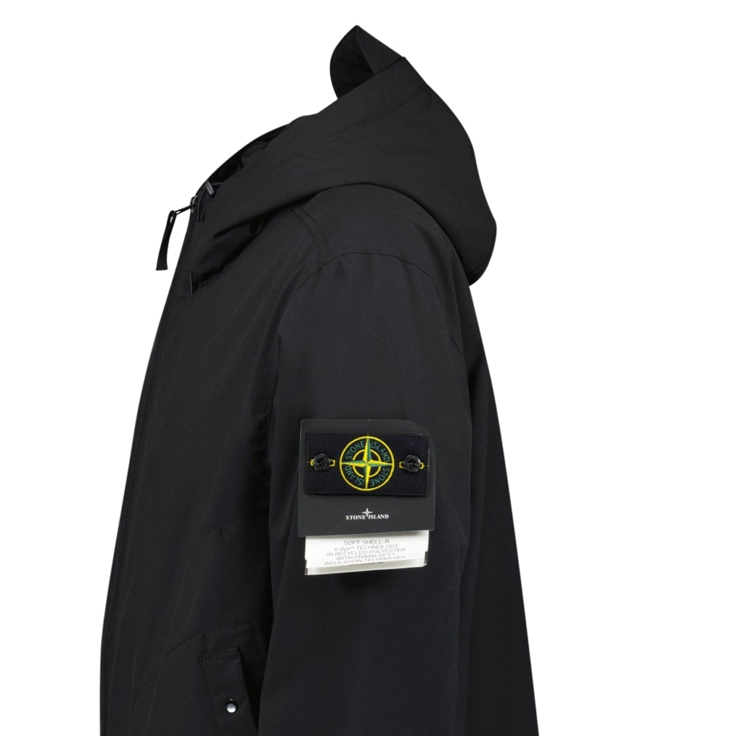 Stone Island Soft Shell-R Primaloft Insulation Technology Jacket in Black - Kick Game