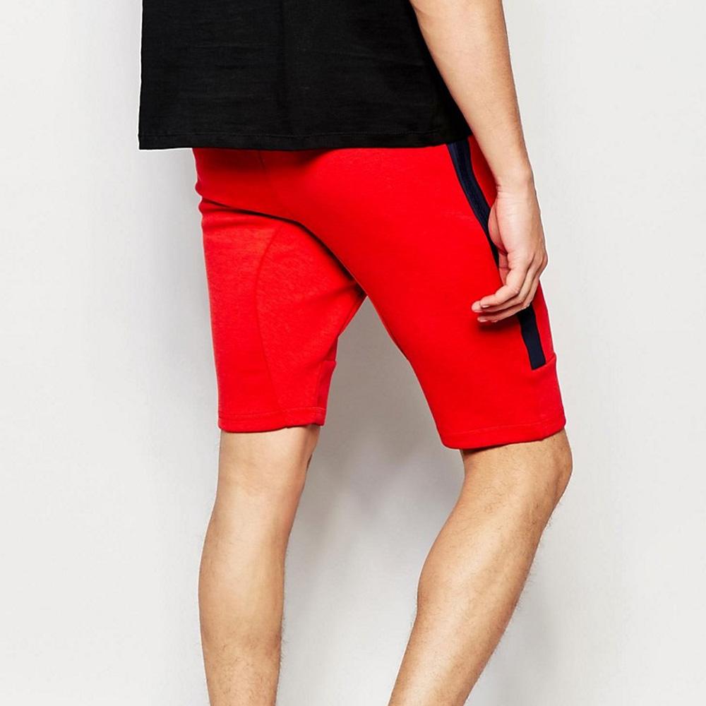 NIKE TECH FLEECE SHORTS Light University Red Heather - Kick Game