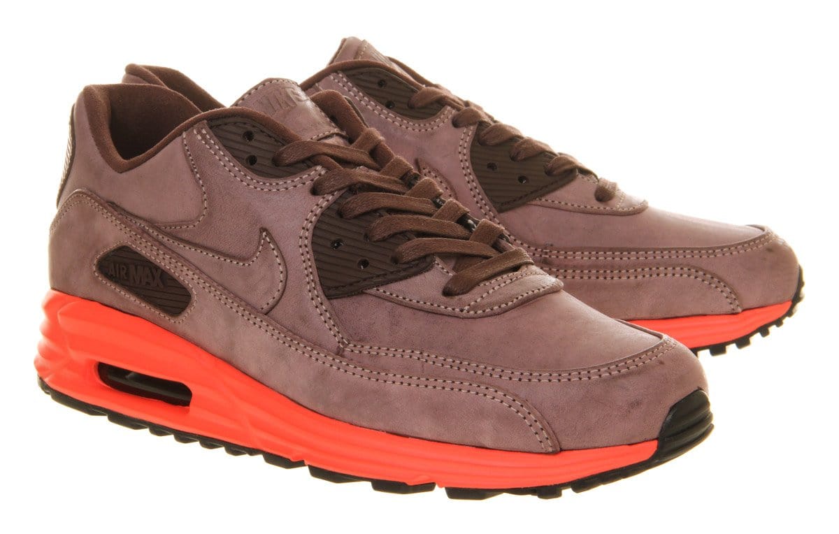 Nike Air Max Lunar 90 Prm Mahogany Bright Crimson QS - Kick Game