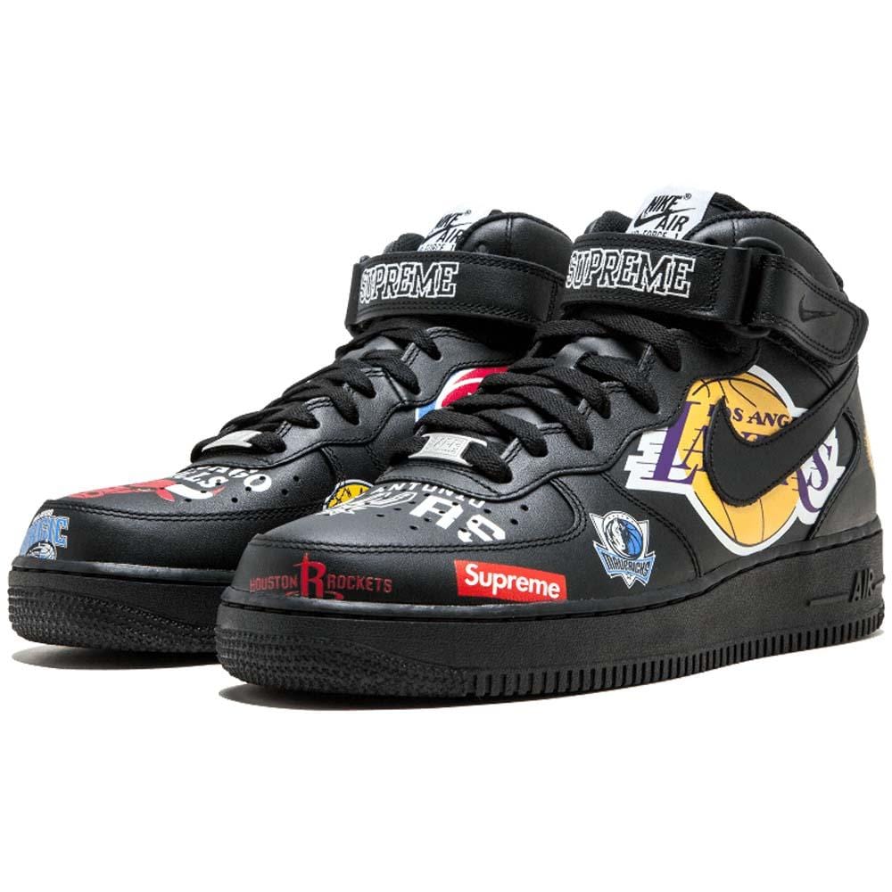 Supreme x NBA x Air Force 1 Mid 07 'Black' - Kick Game