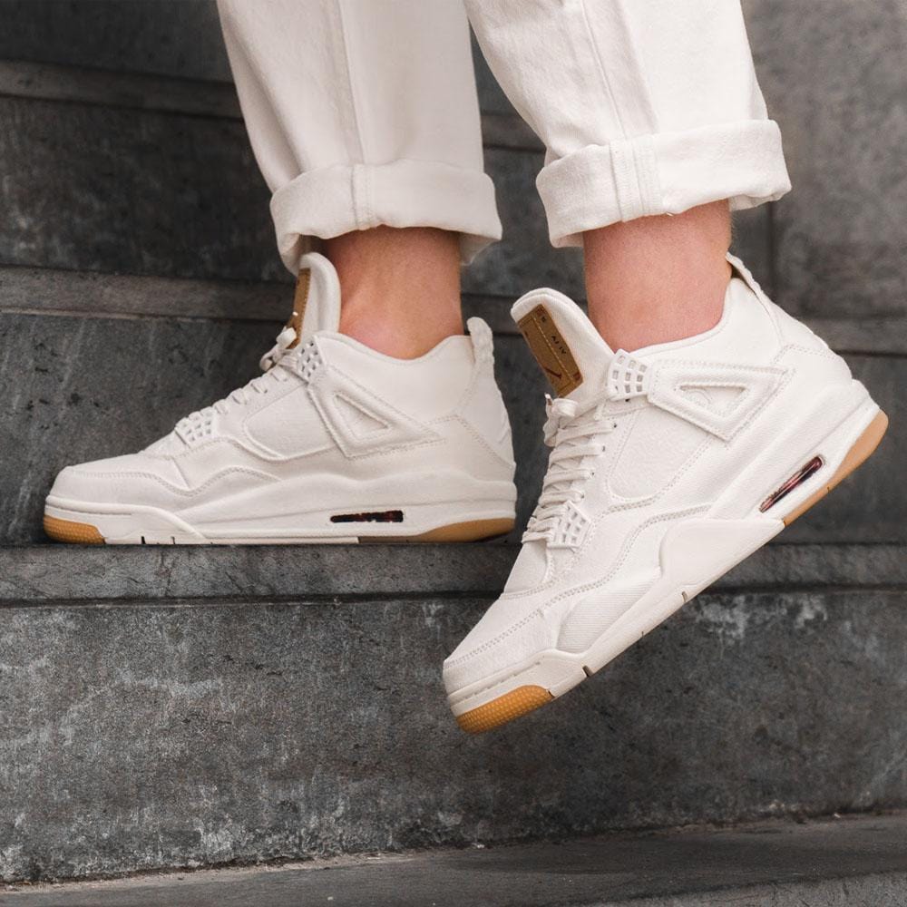Levis x Nike Air Jordan 4 White - Kick Game