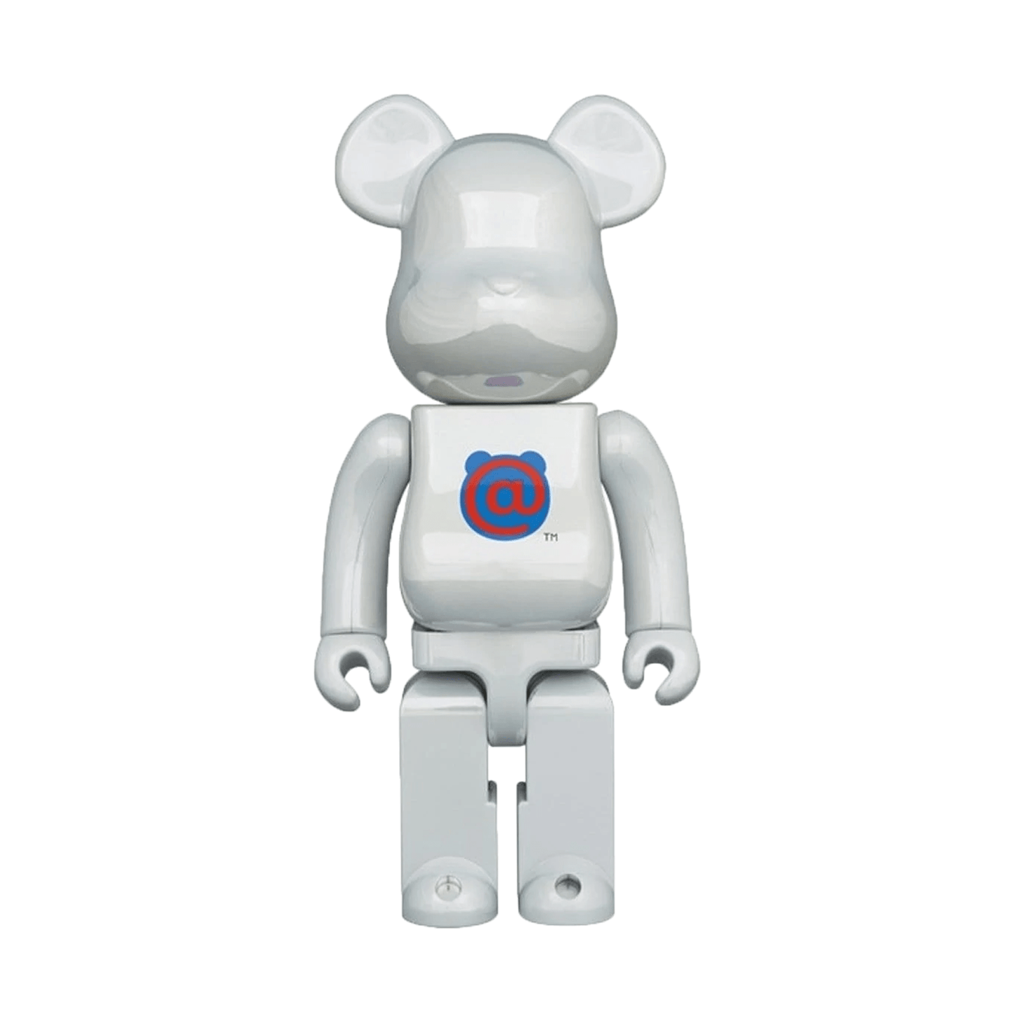Bearbrick 20th Anniv. 1st Model 1000% White Chrome - Kick Game