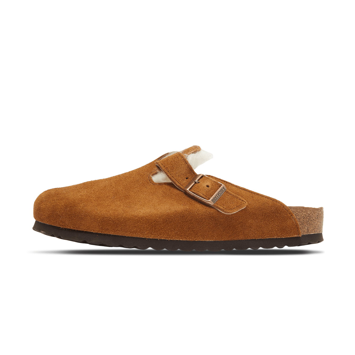 Birkenstock® • Boston Suede with Shearling - Mink (Narrow)