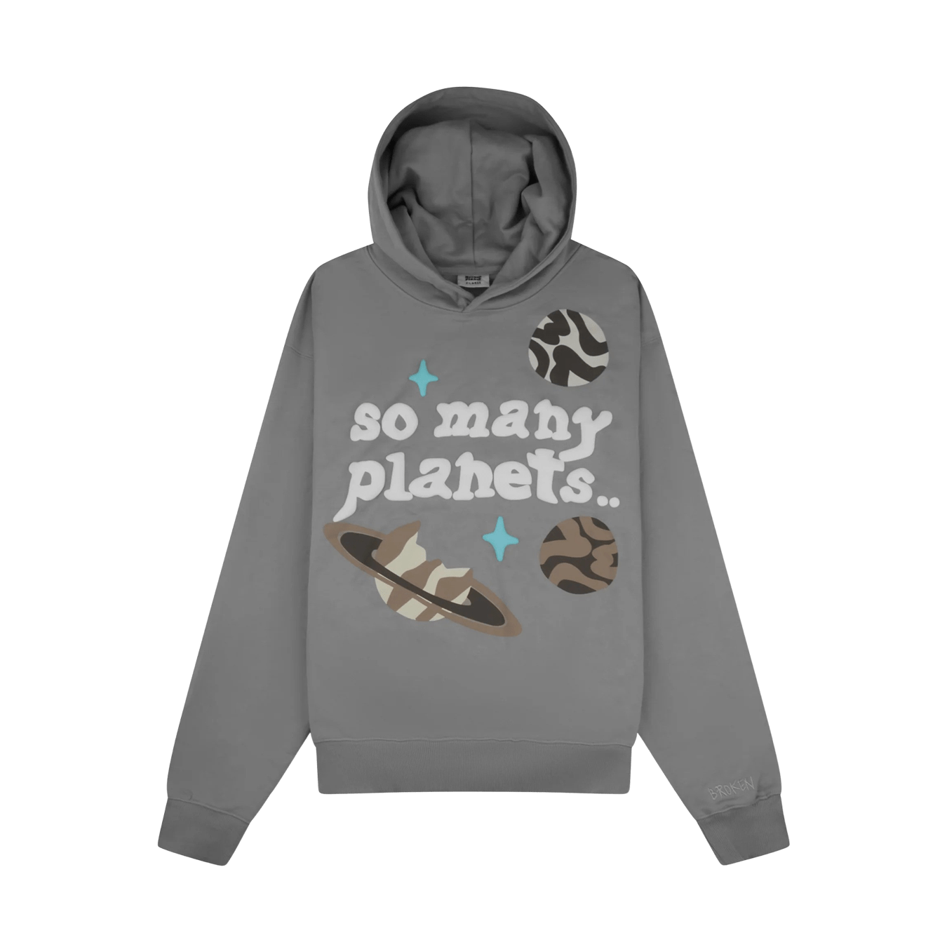 Broken Planet Market So Many Planets Hoodie 'Grey' - Kick Game
