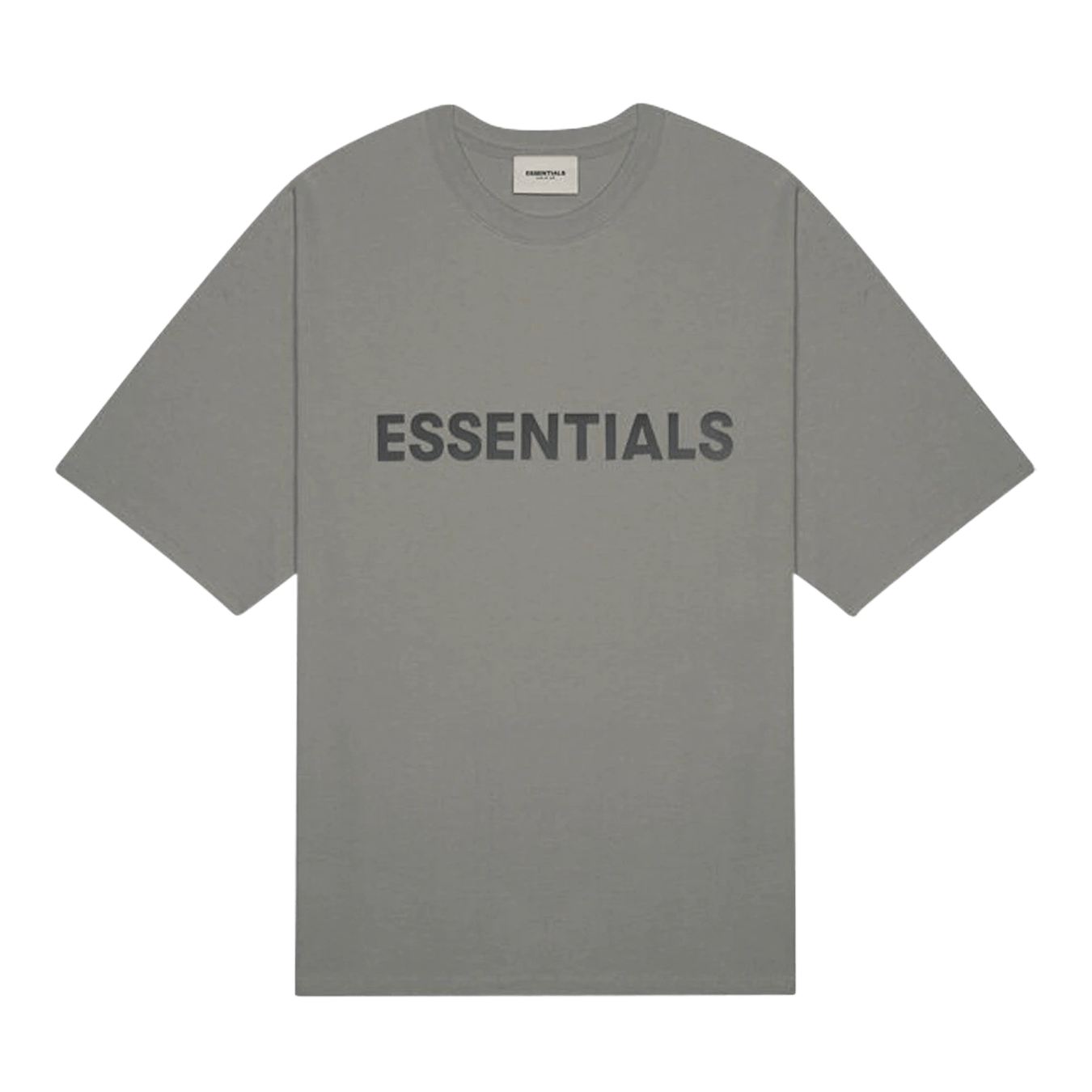 Fear of God Essentials Boxy T-Shirt Applique Logo 'Charcoal' - Kick Game