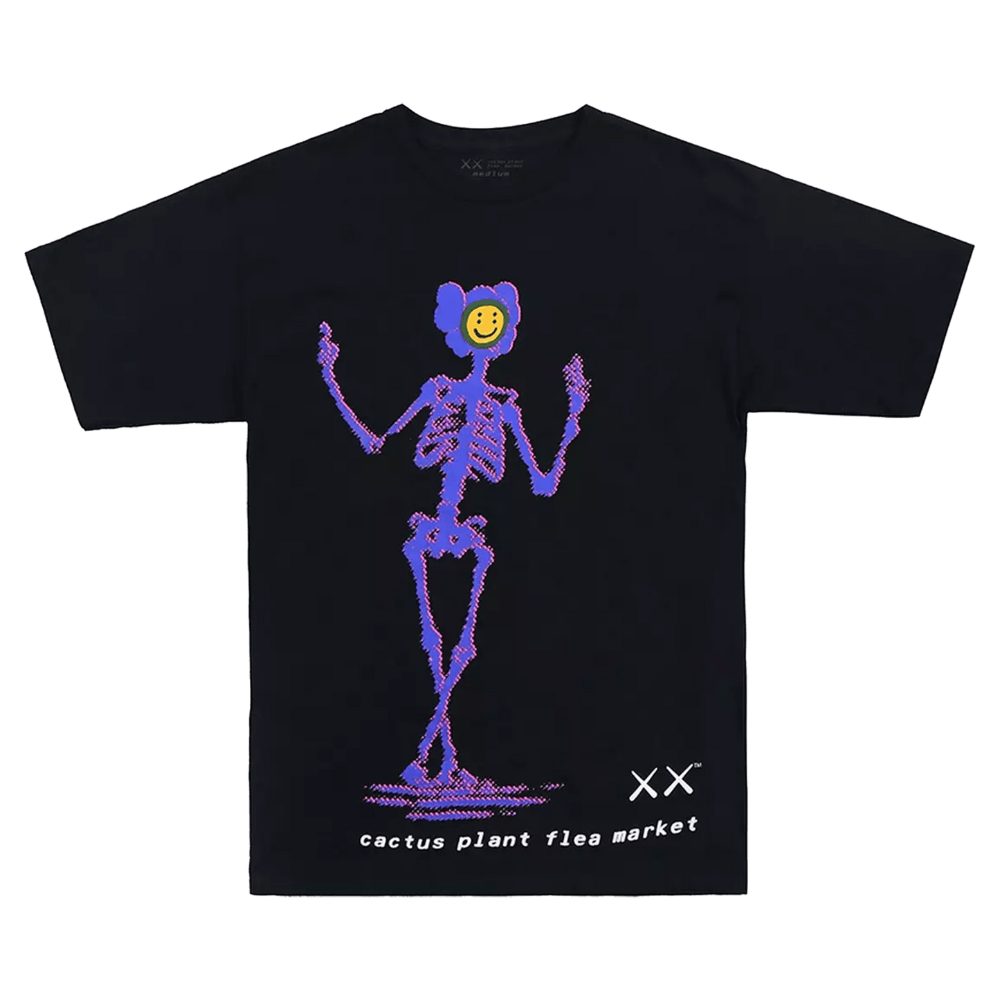KAWS x Cactus Plant Flea Market T-Shirt Black - Kick Game