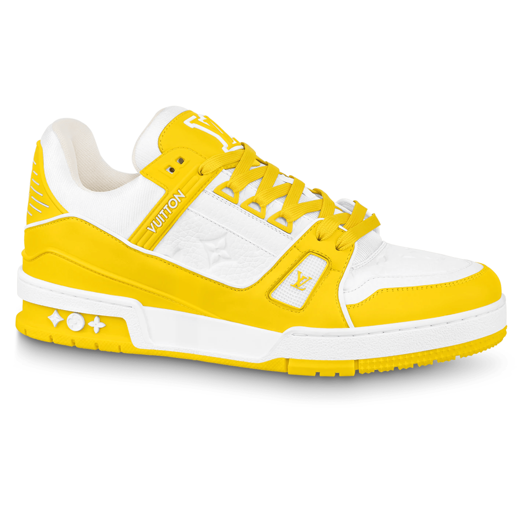 LV Trainers yellow monogram - The Shoe Box