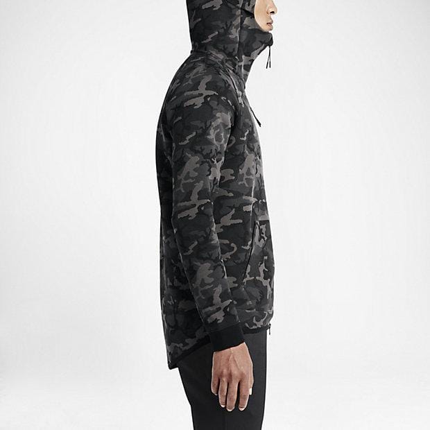 NIKE TECH FLEECE MEN'S HOODIE - Medium Ash Black - Kick Game