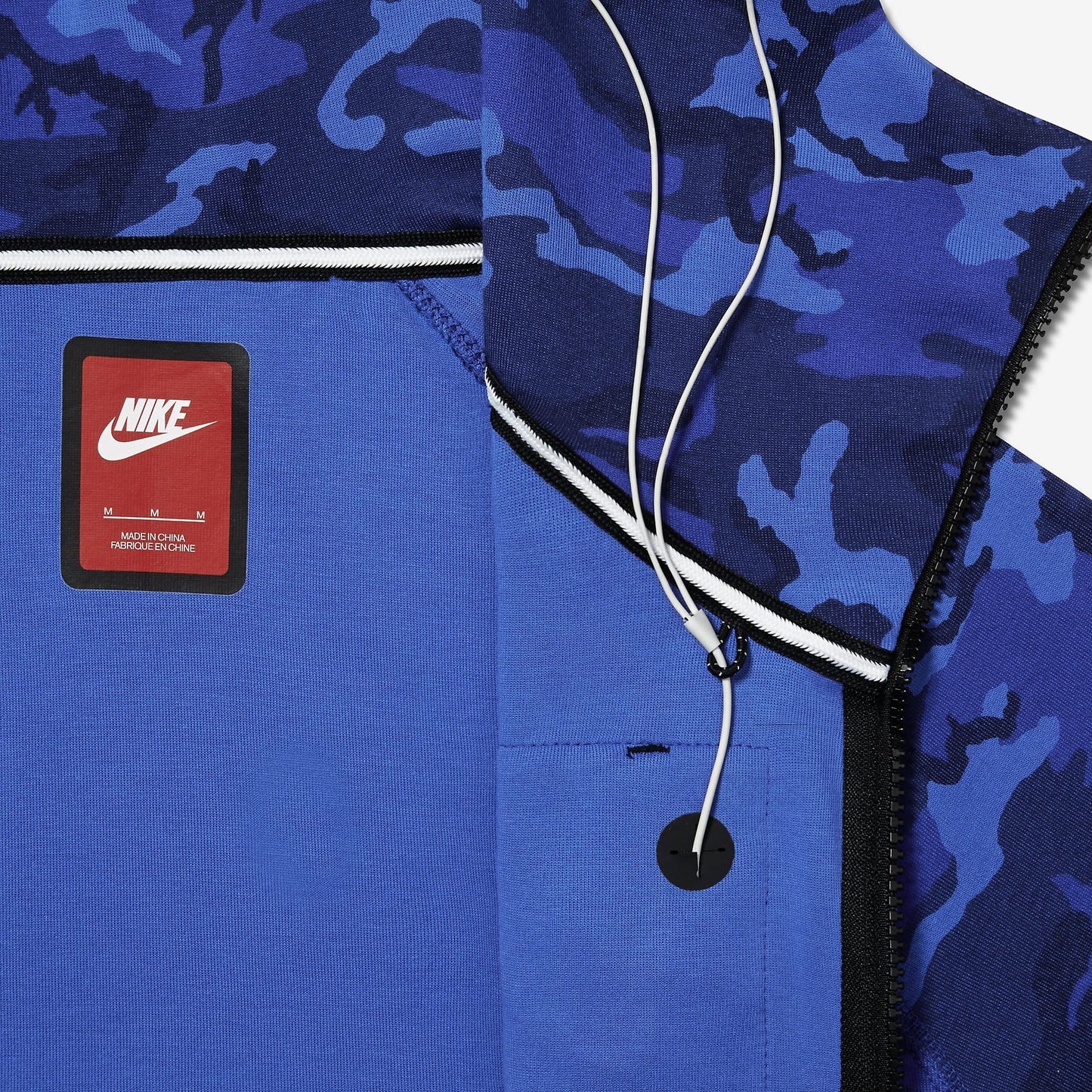 NIKE TECH FLEECE MEN'S HOODIE - BLUE CAMO - Kick Game
