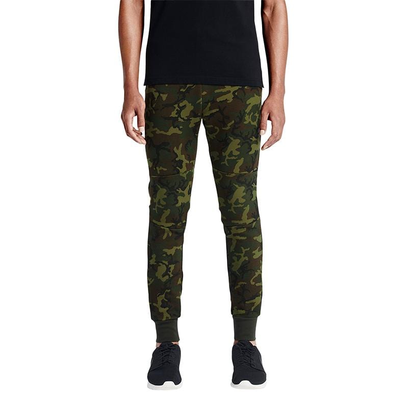 NIKE TECH FLEECE CAMO MEN'S TROUSERS - Sequoia Black - Kick Game