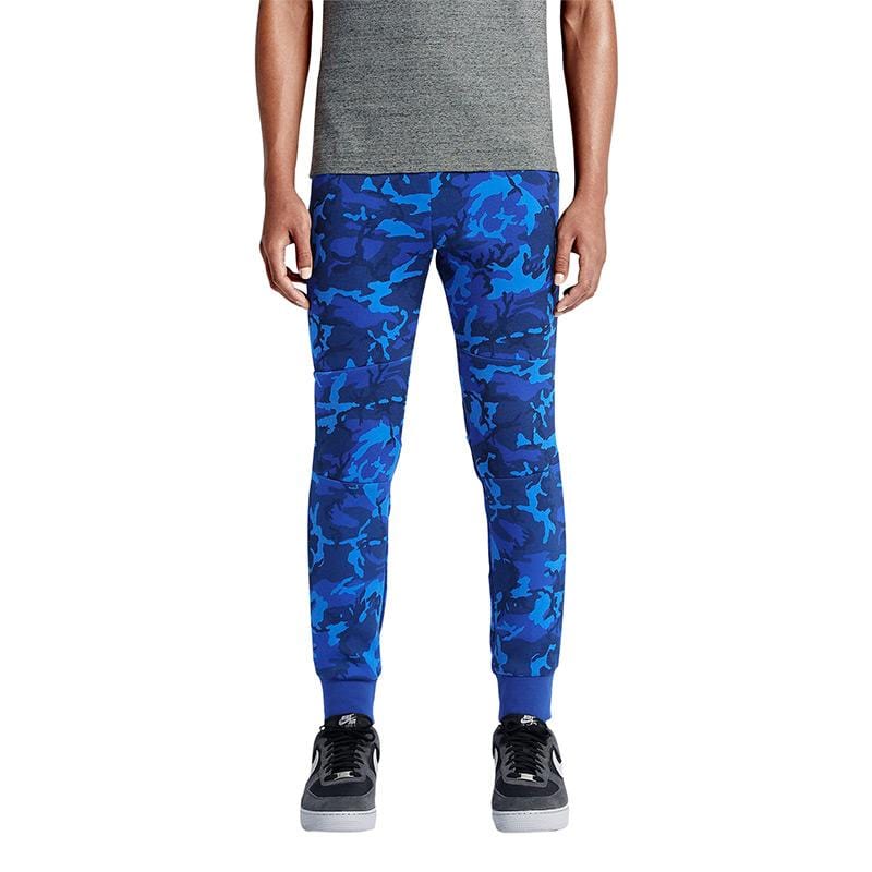 NIKE TECH FLEECE CAMO MEN'S TROUSERS - Deep Royal Blue - Kick Game