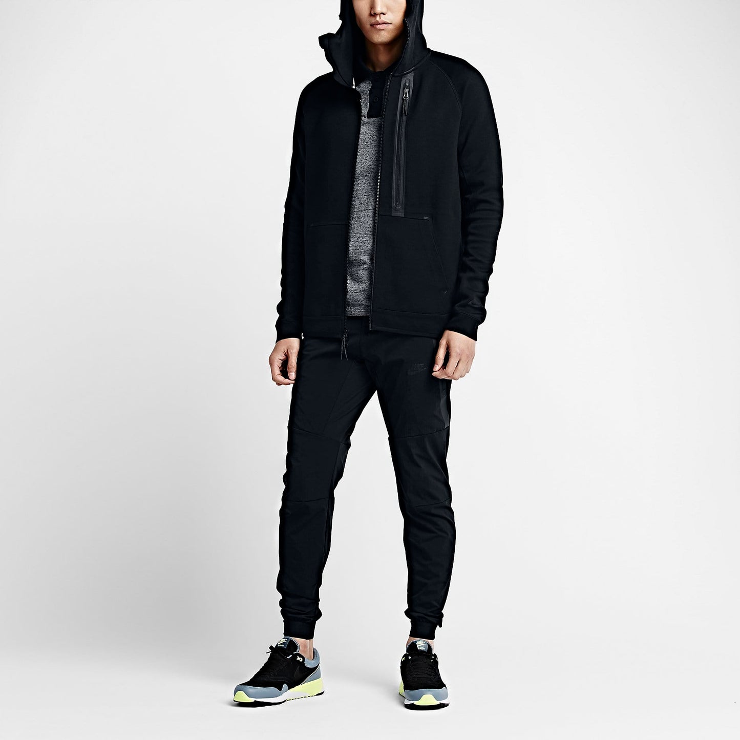 NIKE TECH FLEECE BLACK HOODIE - Kick Game