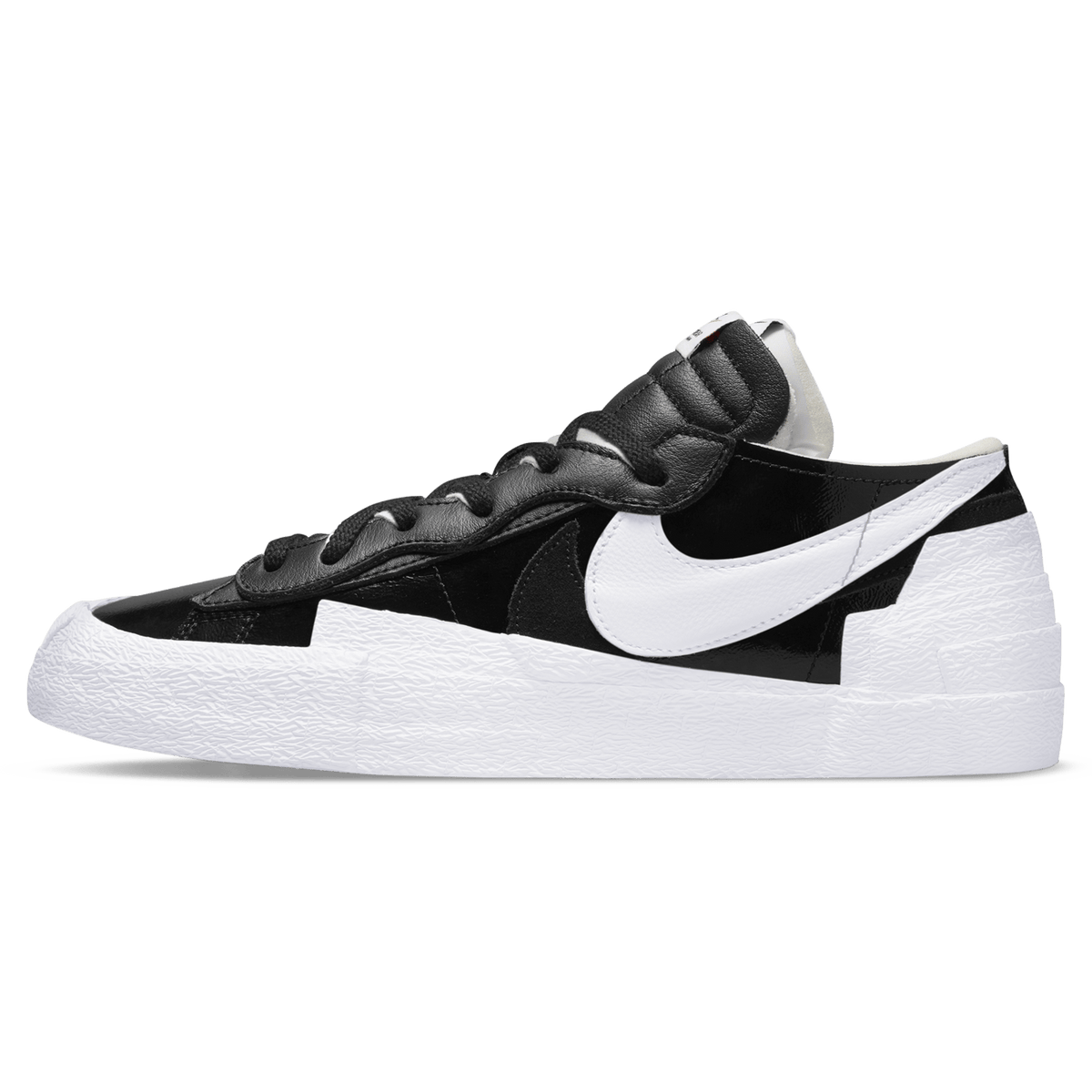 Kaws x sacai x Nike Blazer Low 'Black Patent' - UrlfreezeShops