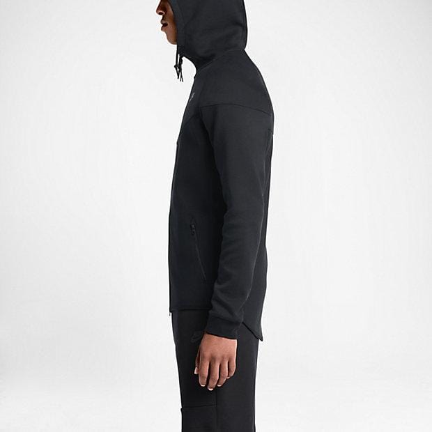 NIKE TECH FLEECE WINDRUNNER MEN'S HOODIE - Black - Kick Game