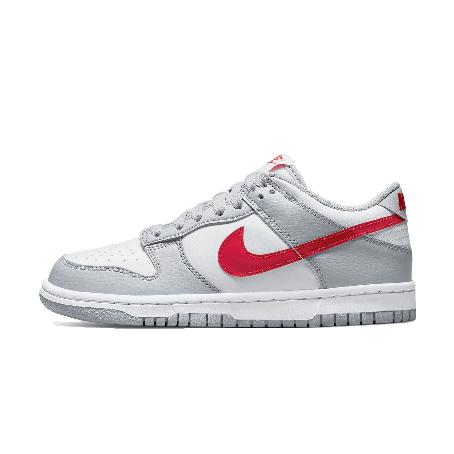Nike Dunk Low GS 'Grey Red' - Kick Game