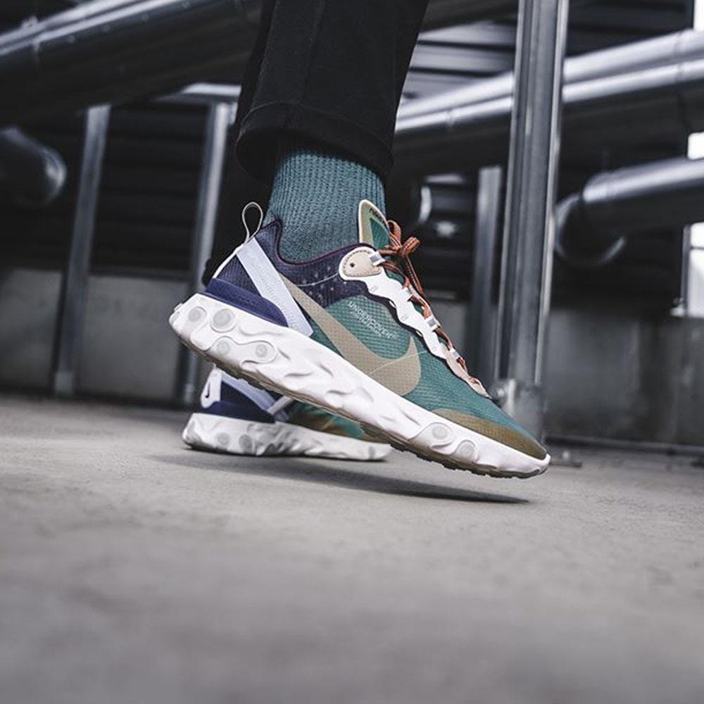 Undercover x Nike React Element 87 Green Black - Kick Game