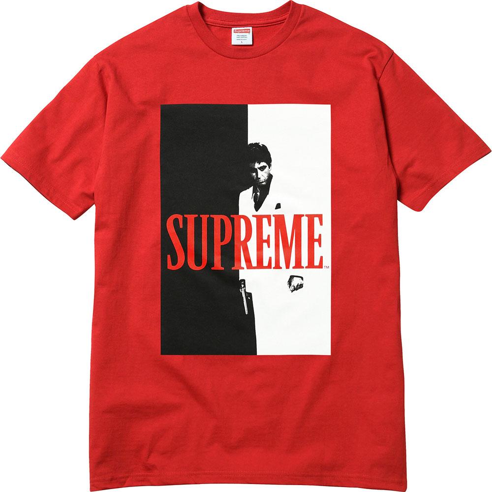 Supreme Scarface Split Tee - Red - Kick Game