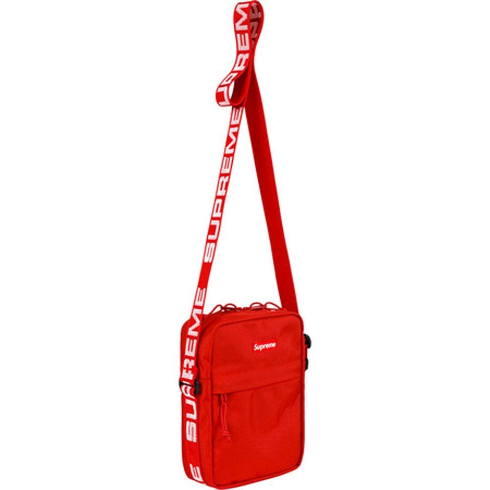 red supreme shoulder bag