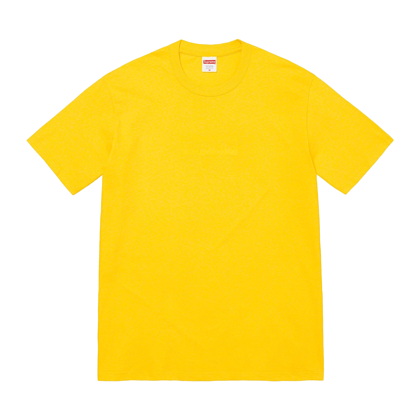 Supreme Tonal box Logo Tee 'Yellow' — Kick Game