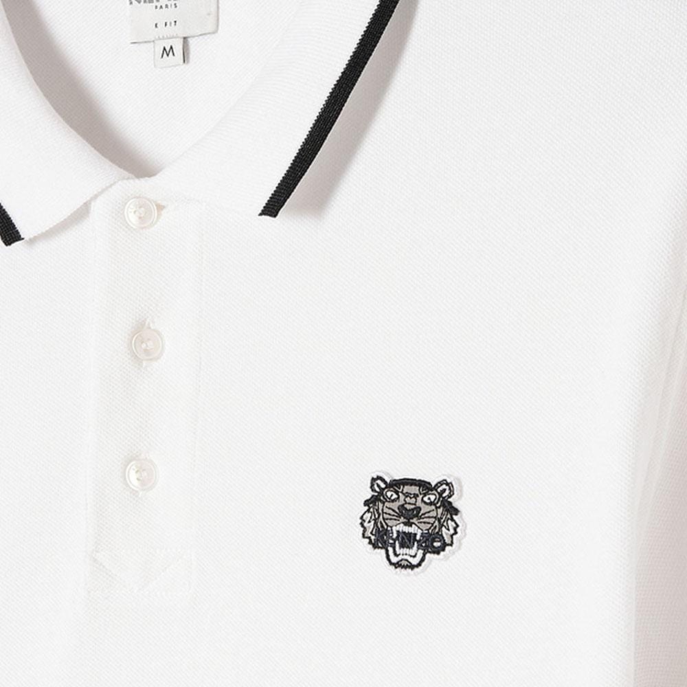 Kenzo Slim Fit Tiger Polo Shirt "White" - Kick Game