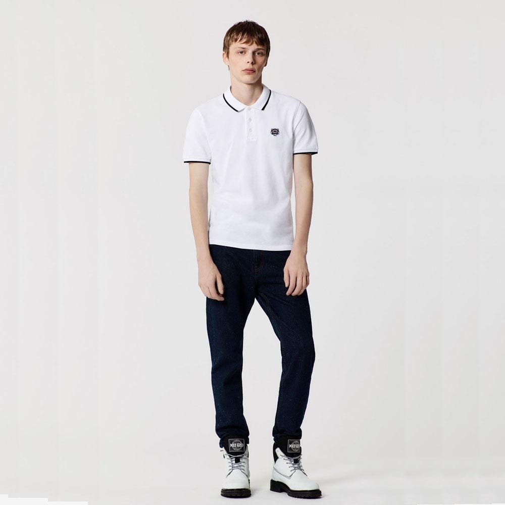 Kenzo Slim Fit Tiger Polo Shirt "White" - Kick Game