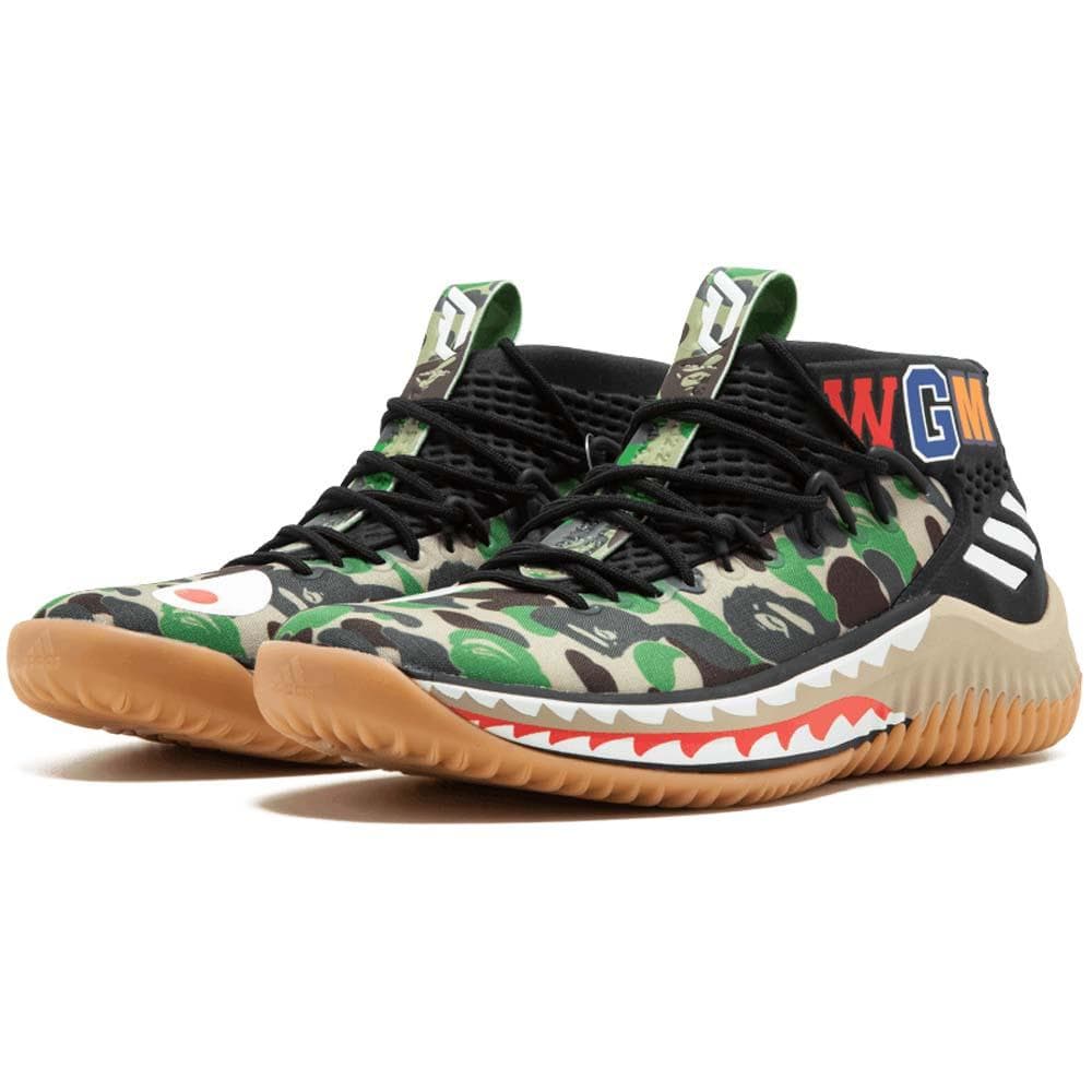 BAPE x adidas Dame 4 "Green Camo" - Kick Game