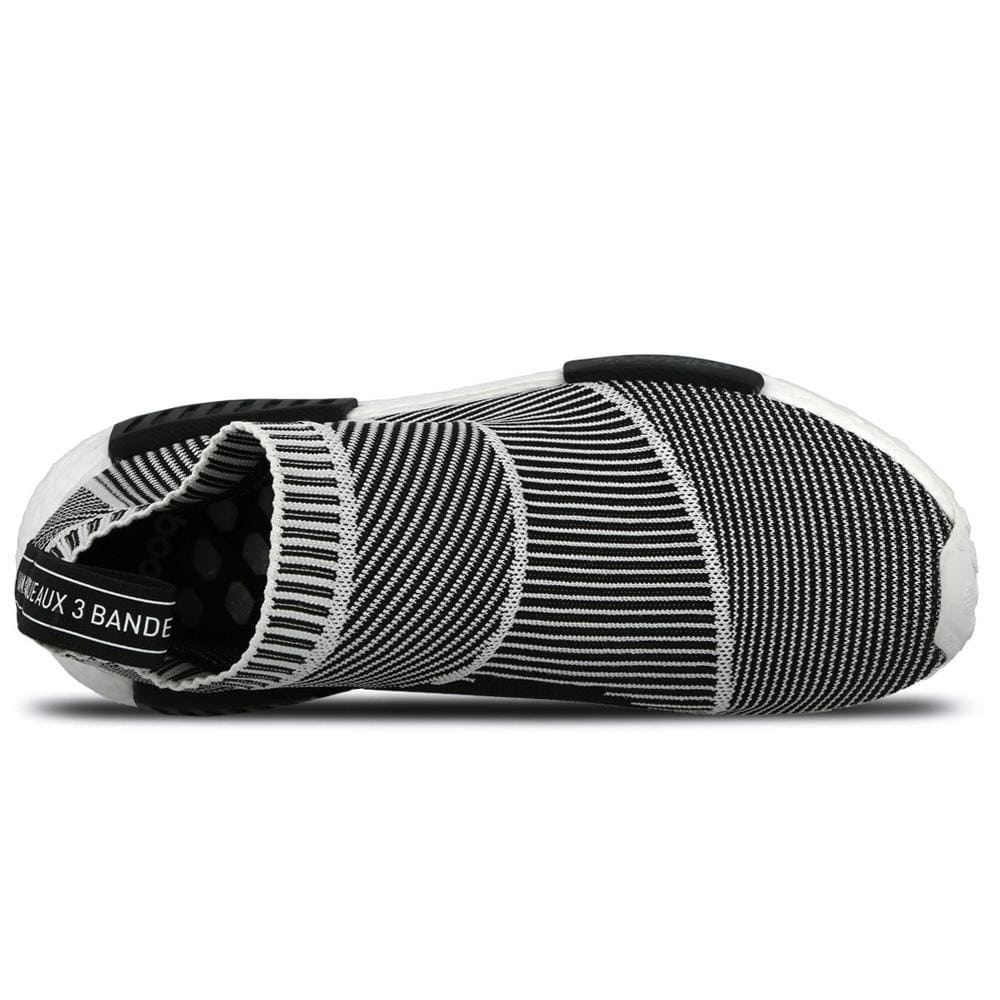 ADIDAS NMD CITY SOCK PRIMEKNIT Core Black & Vintage White - Kick Game