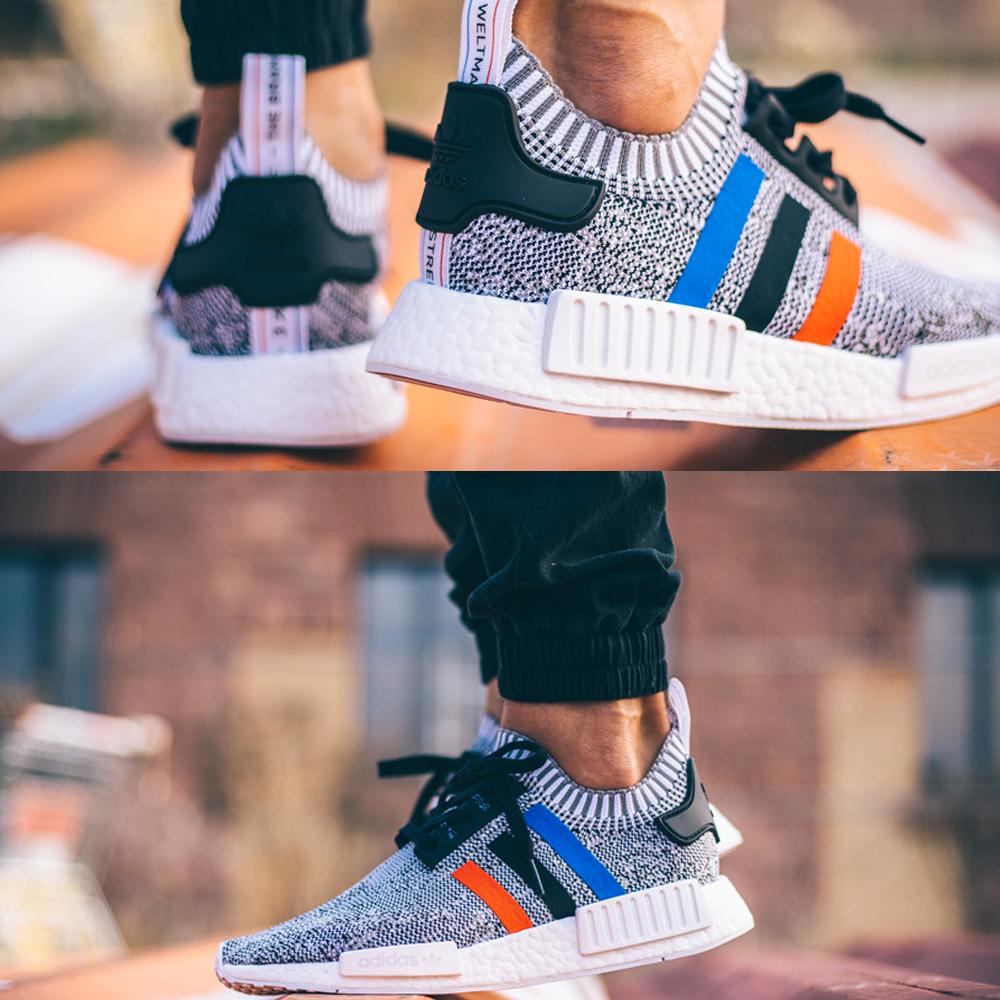 Adidas NMD_R1 Primeknit Tricolor White - Kick Game
