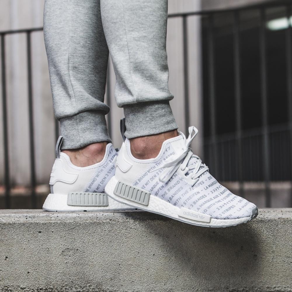 Adidas NMD_R1 White Blackout-Whiteout - Kick Game