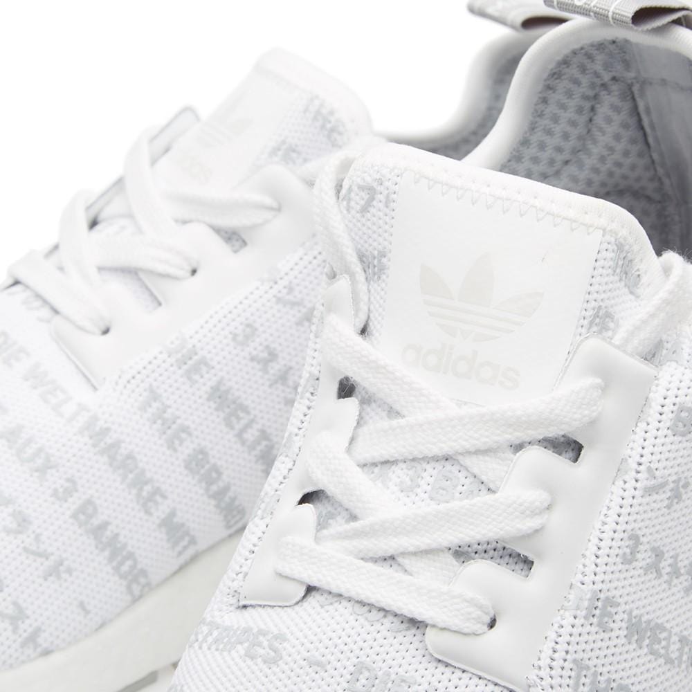 Adidas NMD_R1 White Blackout-Whiteout - Kick Game