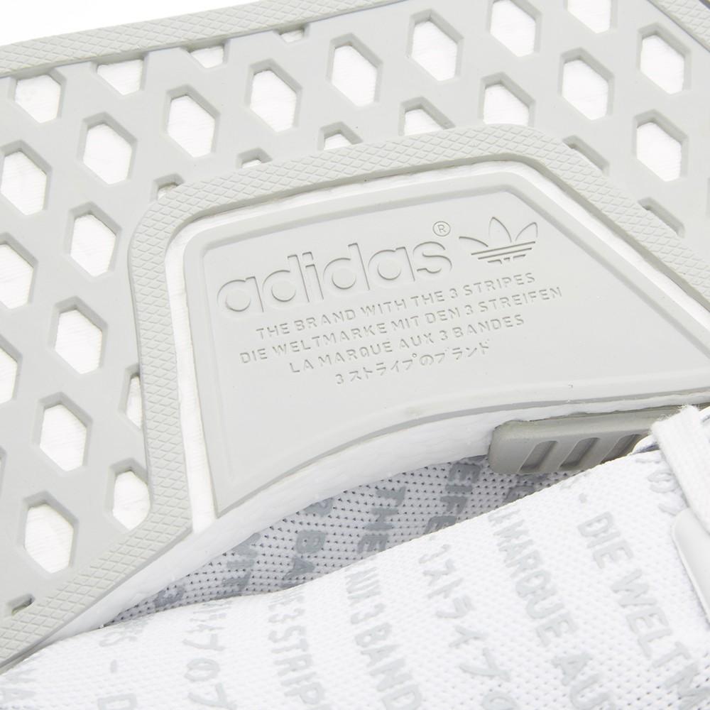 Adidas NMD_R1 White Blackout-Whiteout - Kick Game