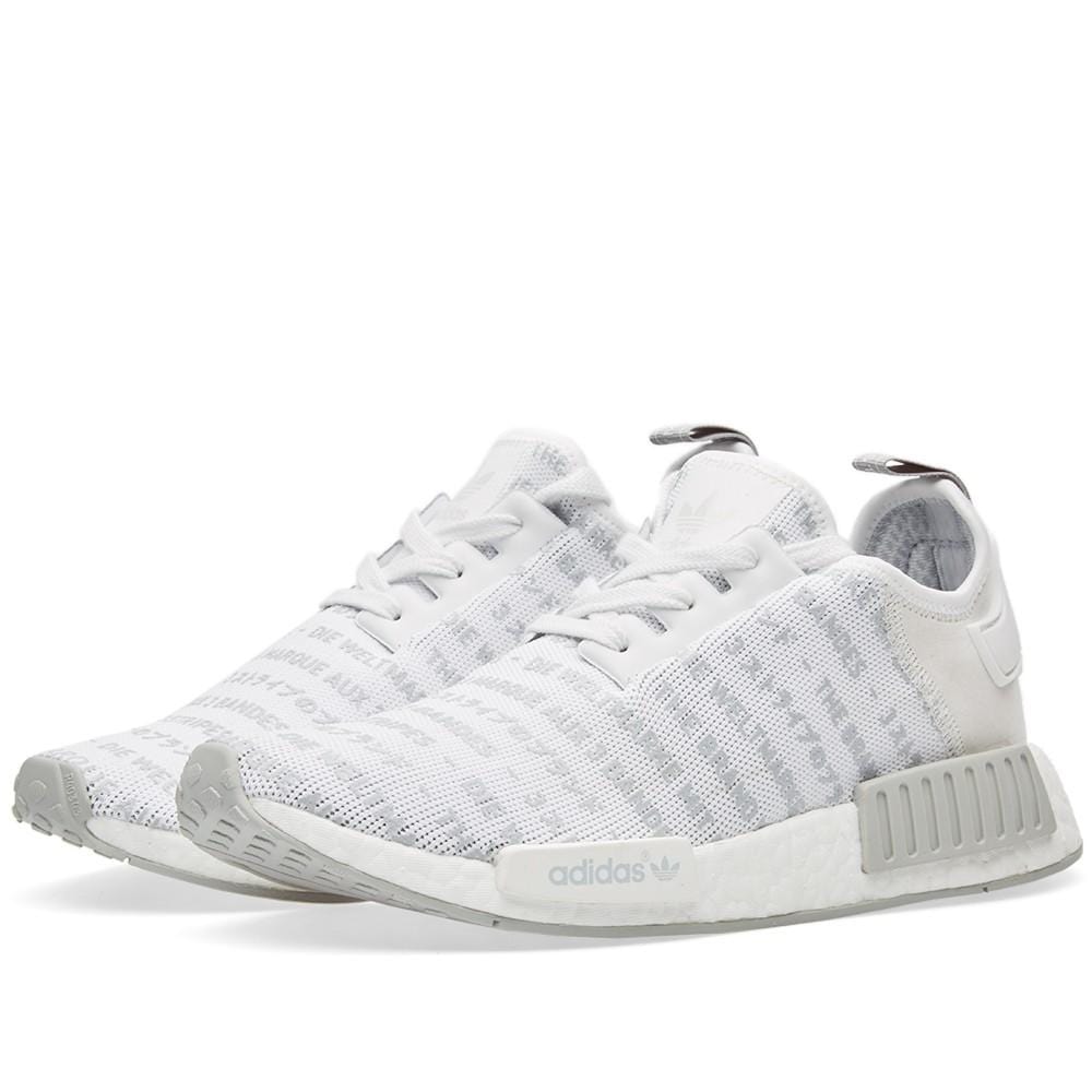Adidas NMD_R1 White Blackout-Whiteout - Kick Game