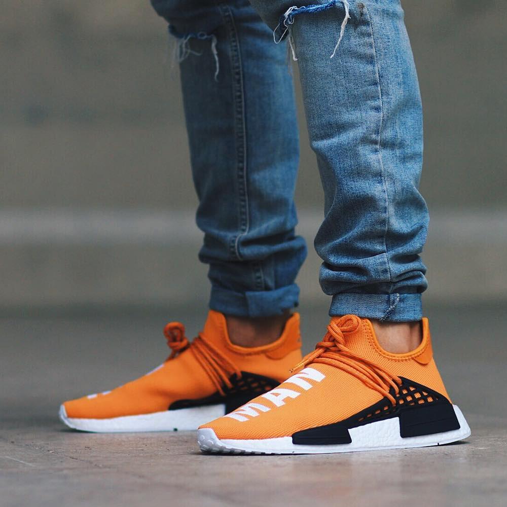 PHARRELL WILLIAMS X ADIDAS NMD HUMAN RACE TANGERINE - Kick Game