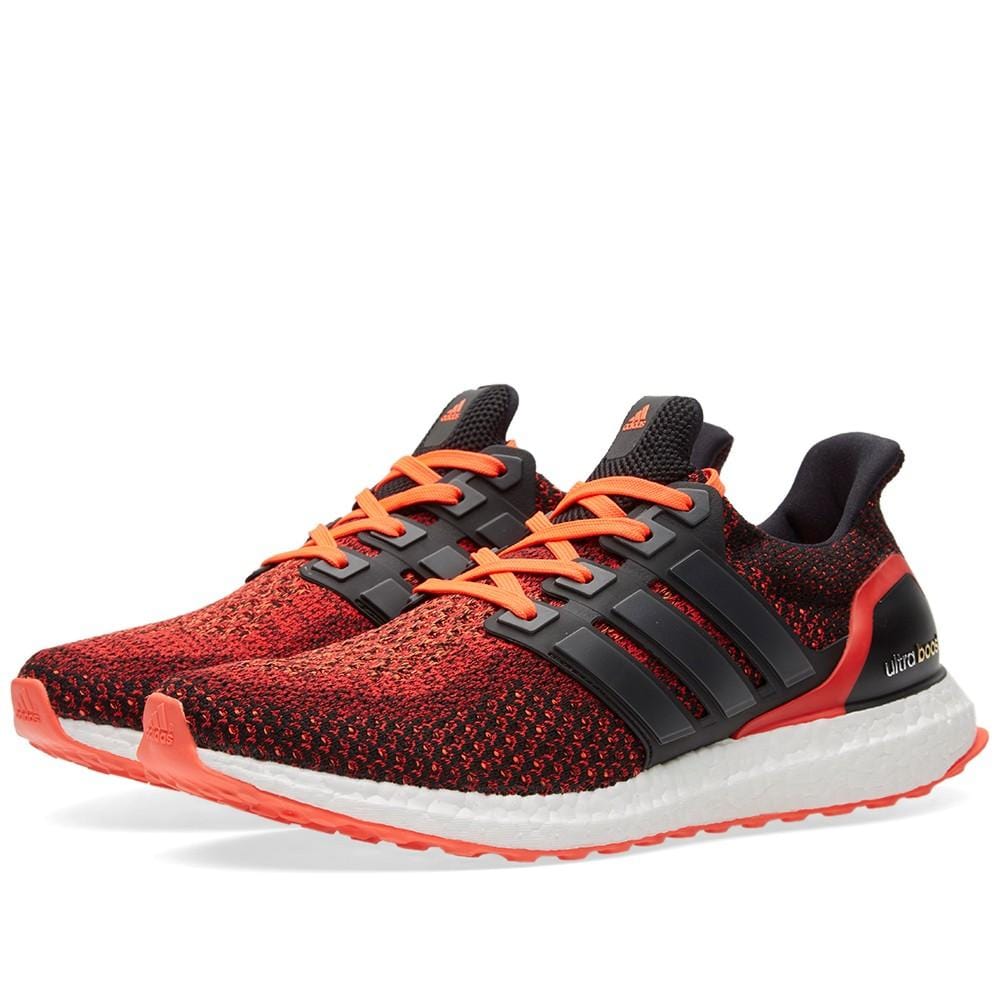 ADIDAS ULTRA BOOST M Core Black & Solar Red - Kick Game