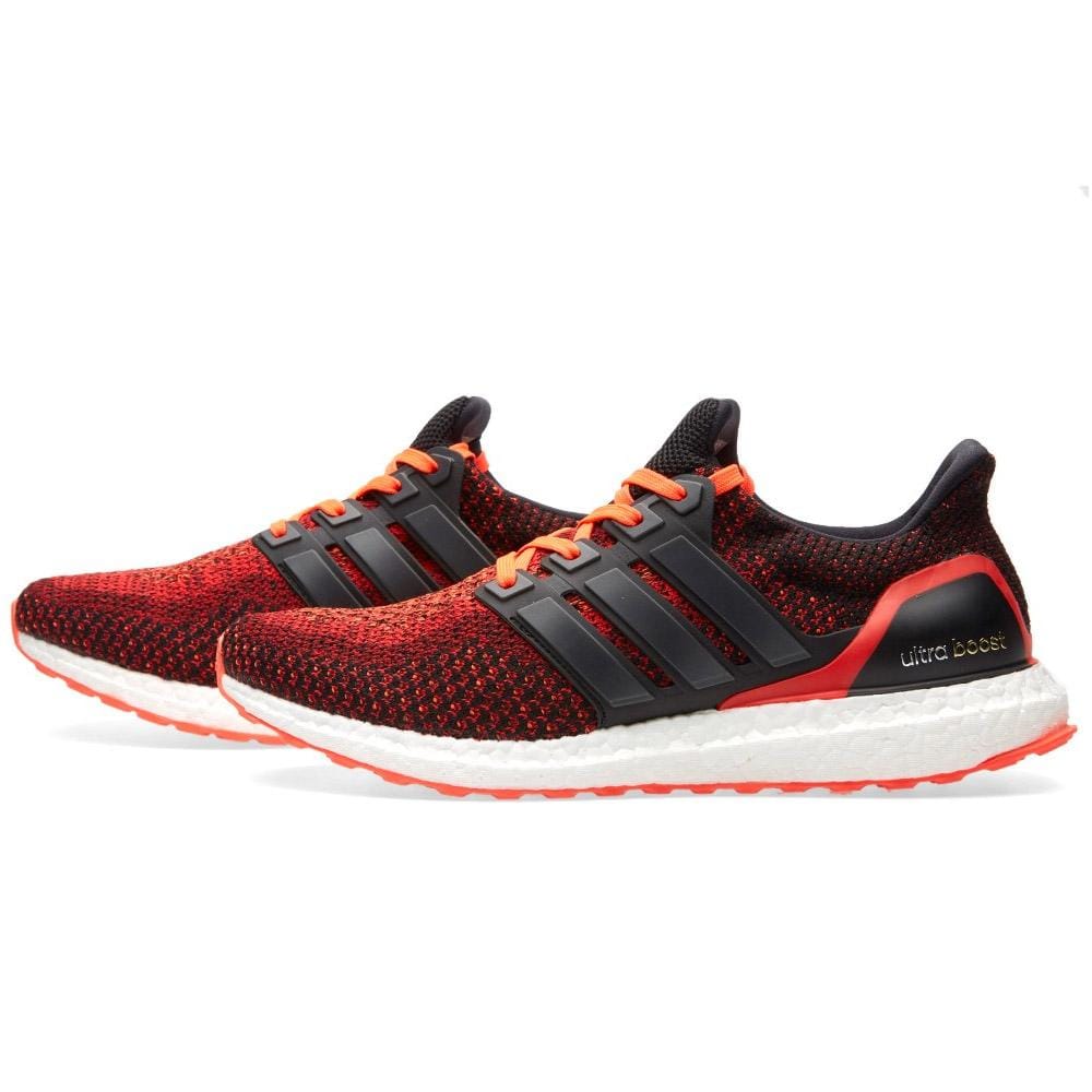 ADIDAS ULTRA BOOST M Core Black & Solar Red - Kick Game