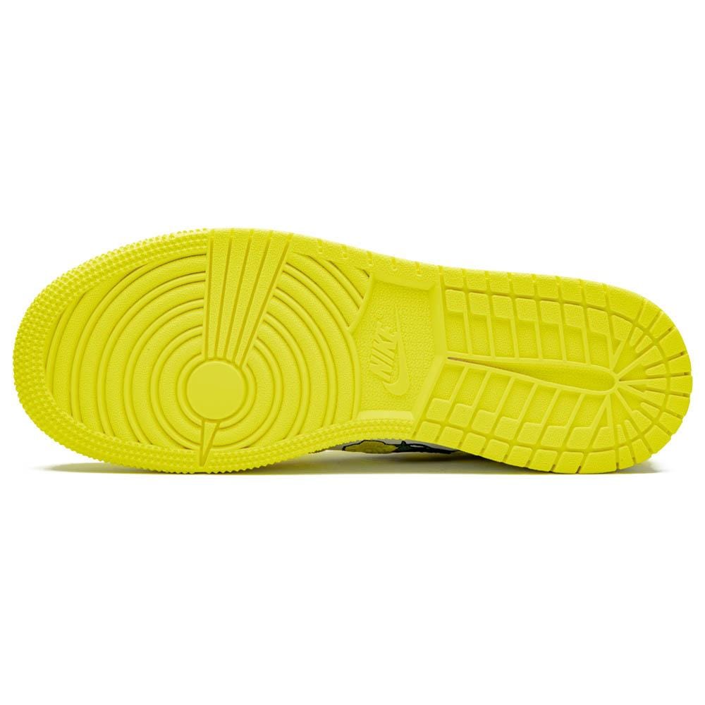 Air Jordan 1 Mid SE GS 'Rose Patch - Dynamic Yellow' - Kick Game