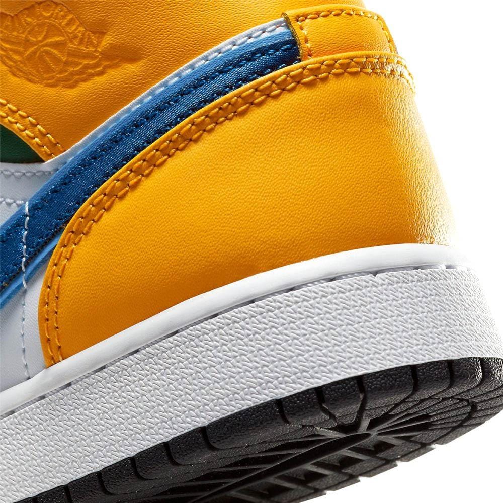 Air Jordan 1 Mid GS 'White Court Purple Teal' - Kick Game