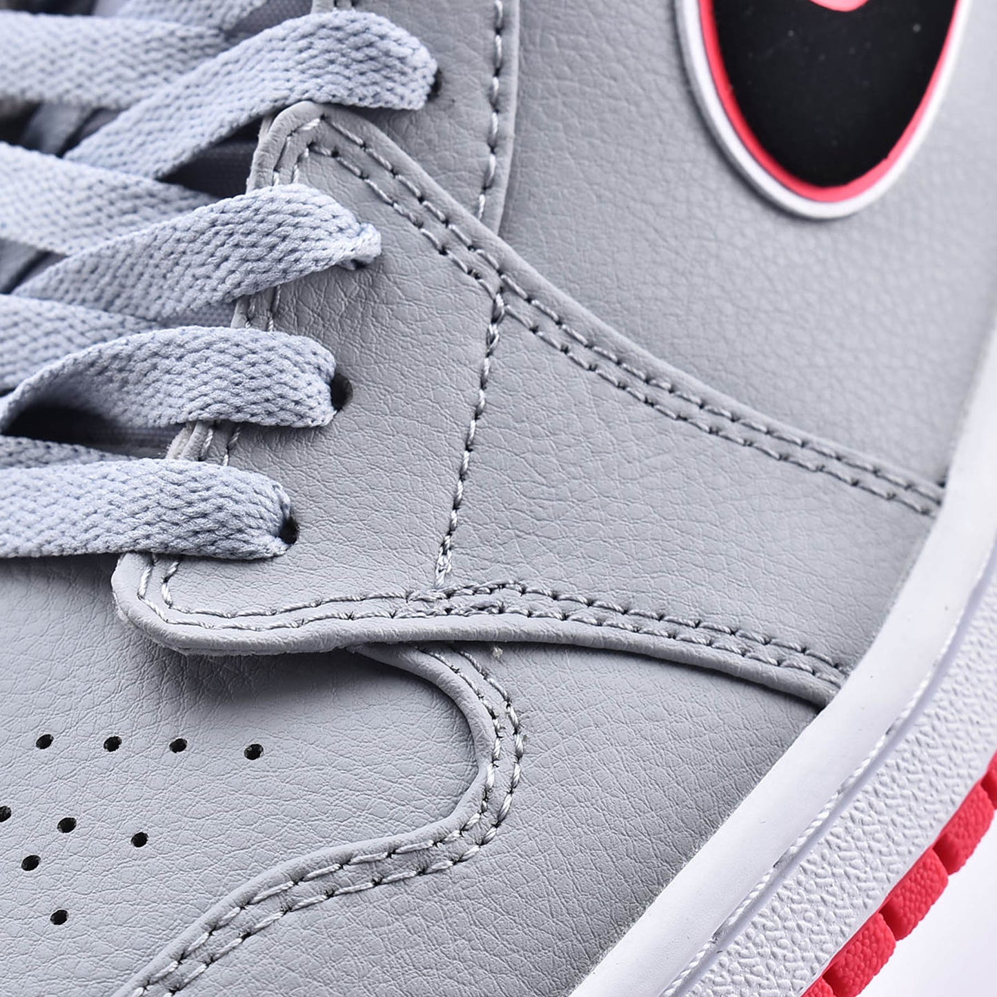 Air Jordan 1 Mid GS 'Wolf Grey Pink' - Kick Game