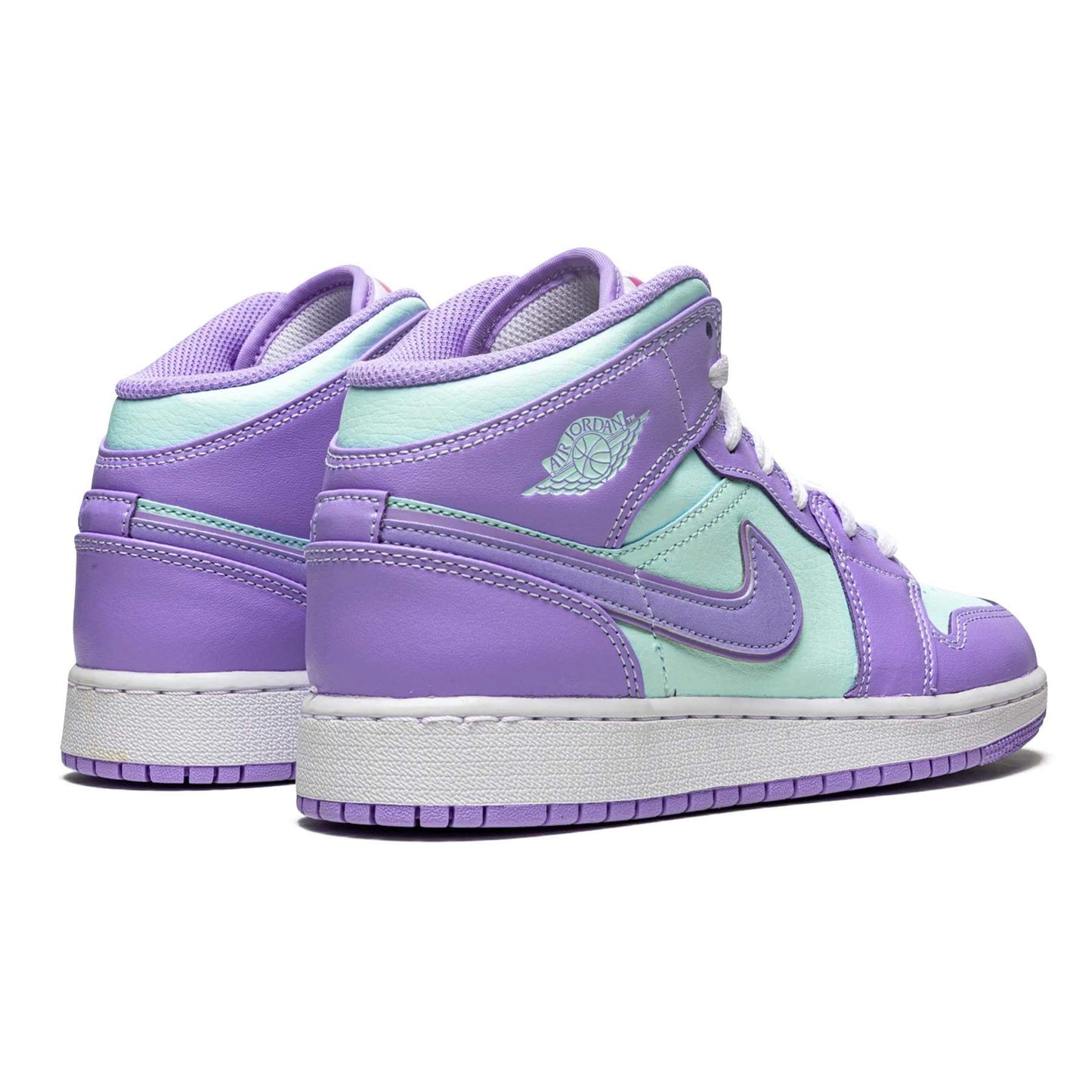 Air Jordan 1 Mid GS 'Purple Aqua' - Kick Game