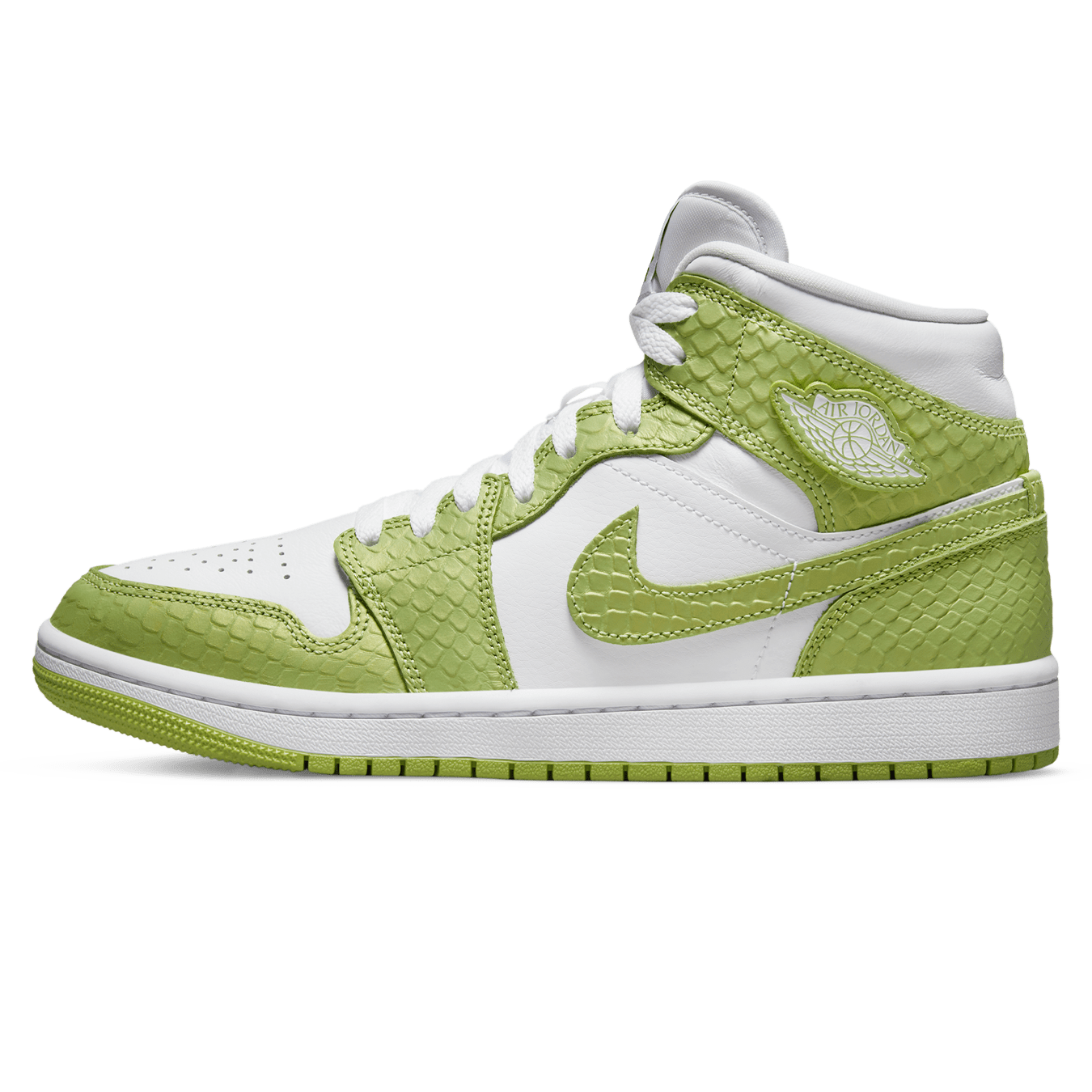 Air Jordan 1 Mid SE Wmns 'Green Python' - Kick Game