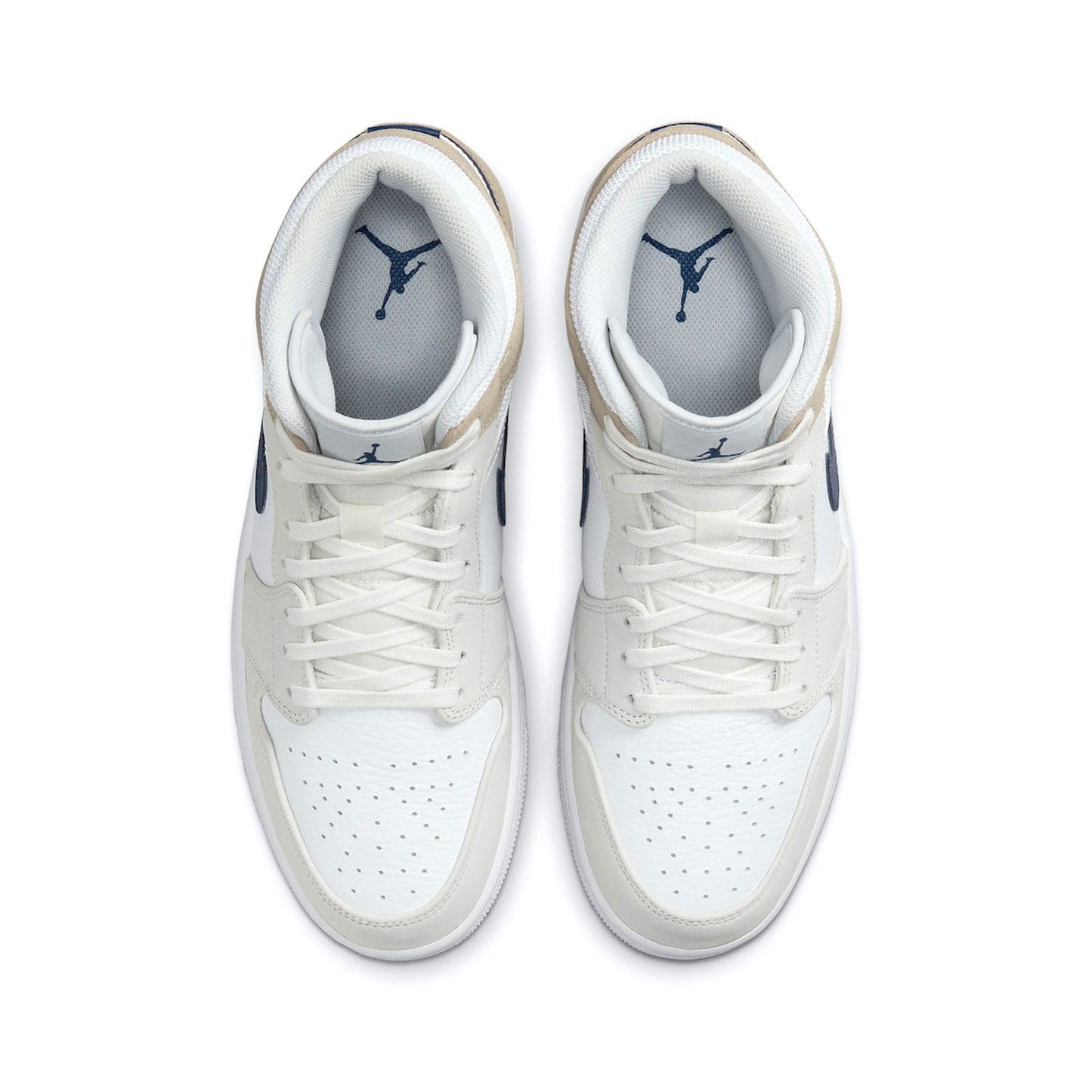 Air Jordan 1 Mid 'Tan Suede Navy' - Kick Game