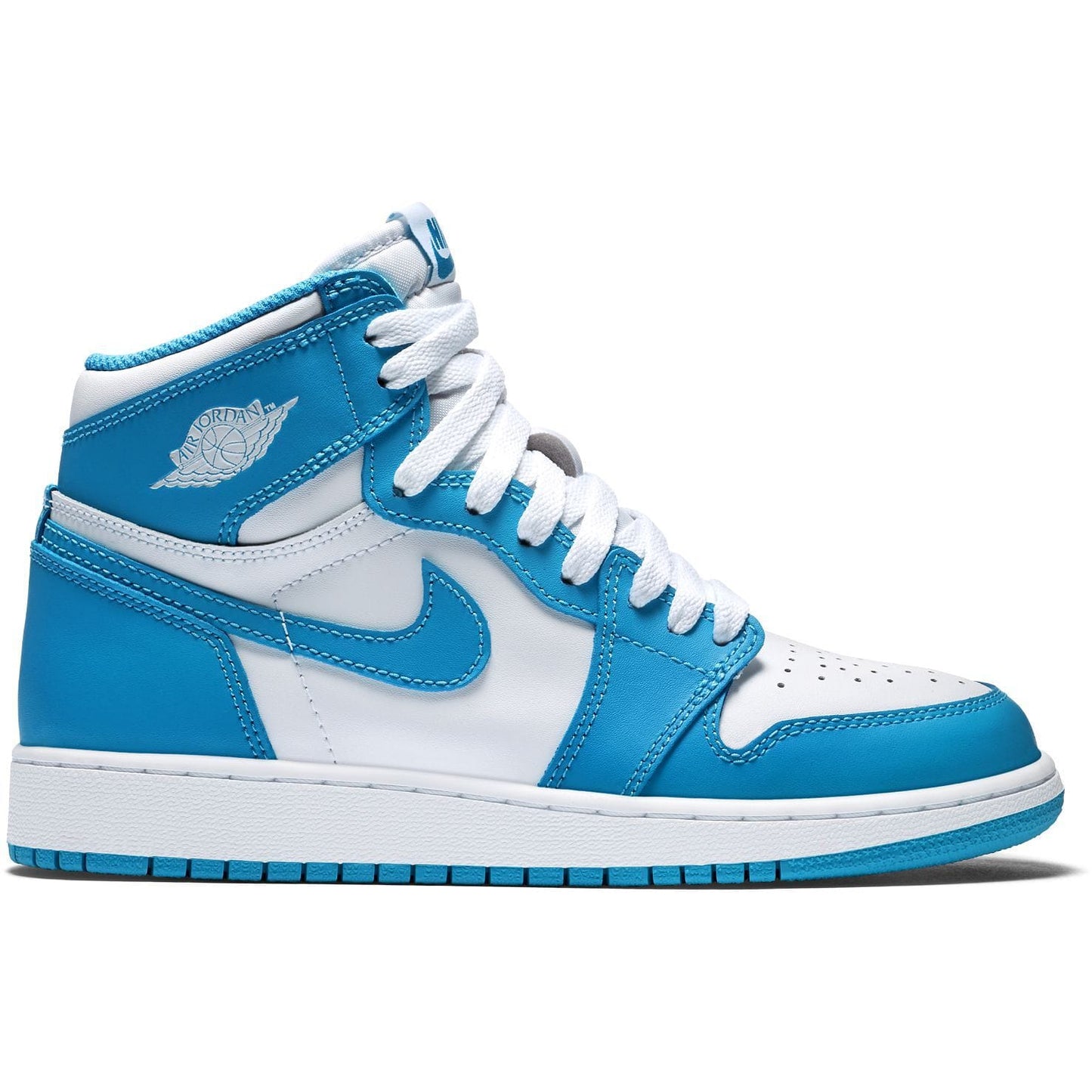 Air Jordan 1 Retro High OG Grade School (White-Powder Blue) - Kick Game