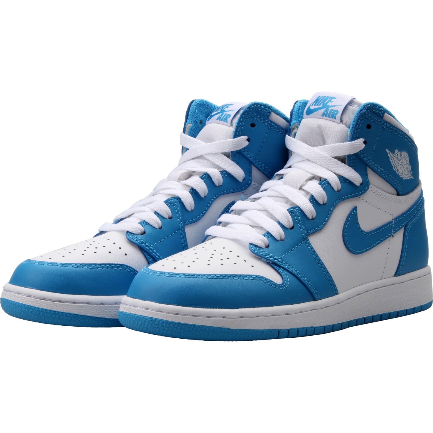 Air Jordan 1 Retro High OG Grade School (White-Powder Blue) - Kick Game