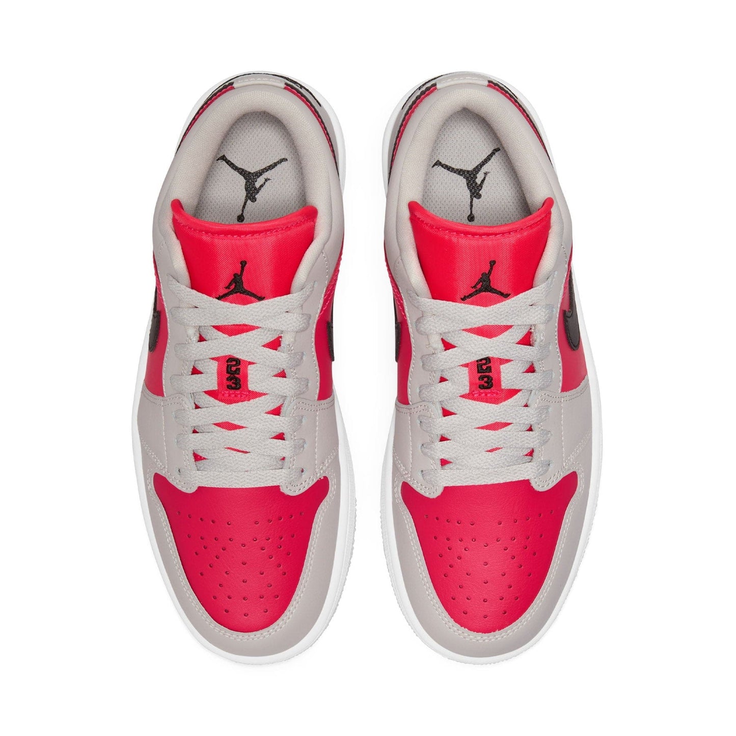 Air Jordan 1 Low Wmns 'Light Iron Ore Siren Red' - Kick Game