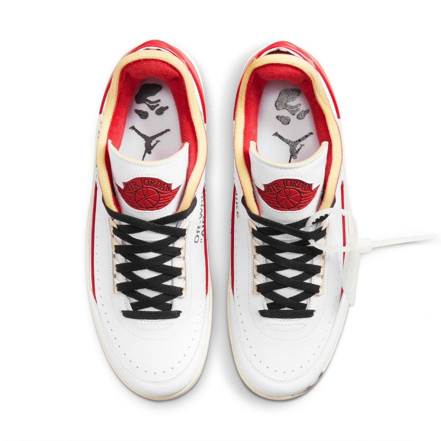 Off-White x Air Jordan 2 Retro Low SP 'White Varsity Red' - Kick Game