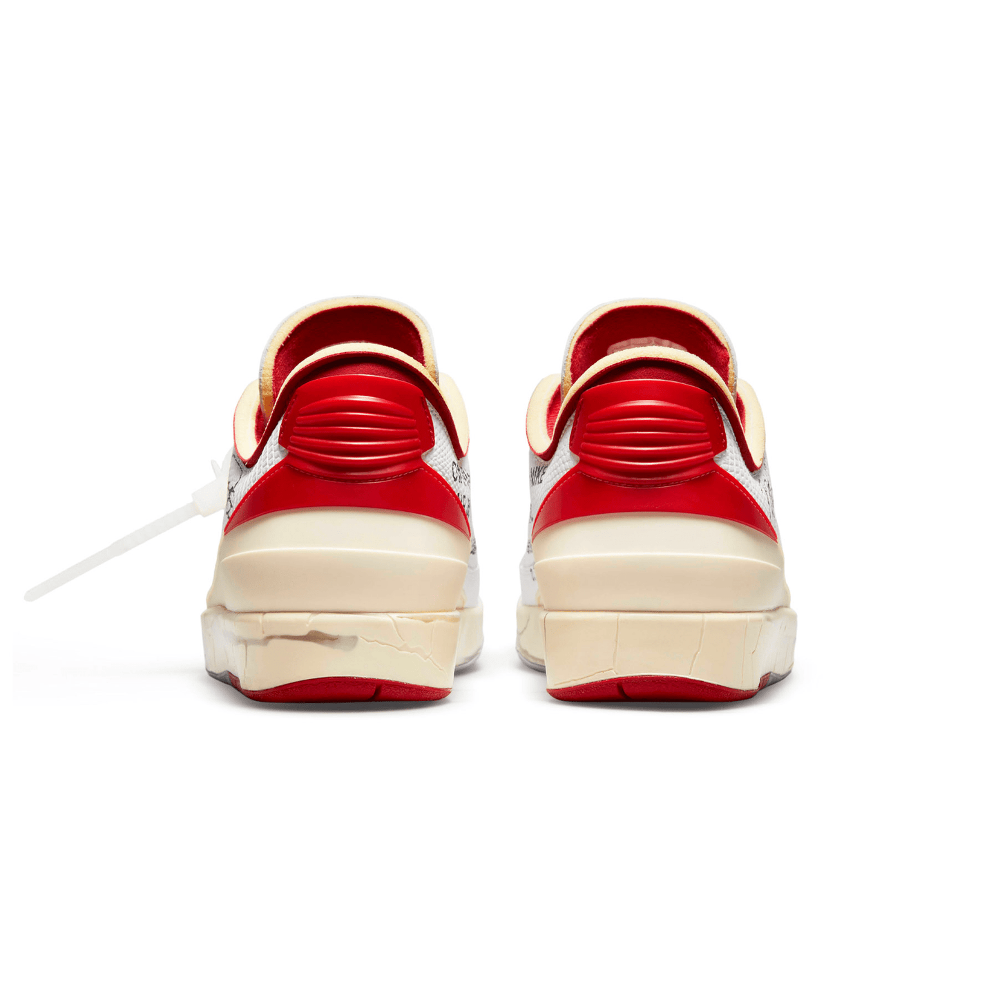 Off-White x Air Jordan 2 Retro Low SP 'White Varsity Red' - Kick Game
